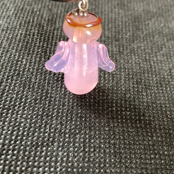 Pink Clear Glass💕Angel 💕Pendant - Picture 5 of 5